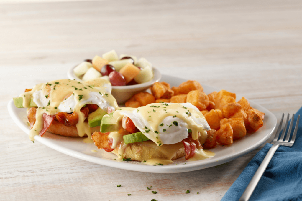 Bacon Avocado Benedict